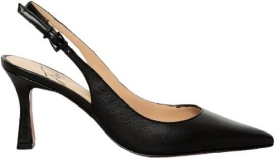 Roberto Festa Zwarte Leren Slingback Sandaal