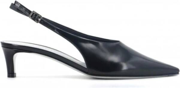 Roberto Festa Zwarte leren slingback schoenen