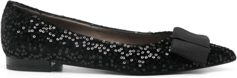 Roberto Festa Zwarte Paillet Ballet Flats Black Dames