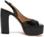 Roberto Festa Zwarte Patent Sandaal met 12cm Hak - Thumbnail 1