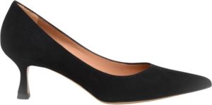 Roberto Festa Zwarte Suede Decolté voor Feest Zwart Dames
