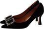 Roberto Festa Zwarte Suède Lilly Pumps Zwart Dames - Thumbnail 1