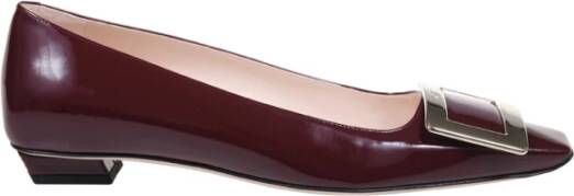 Roger Vivier Ballerina Schoenen Bordeaux Donkerrood