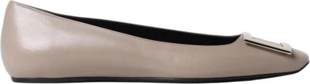 Roger Vivier Elegant Dove Grey Ballerina Flats