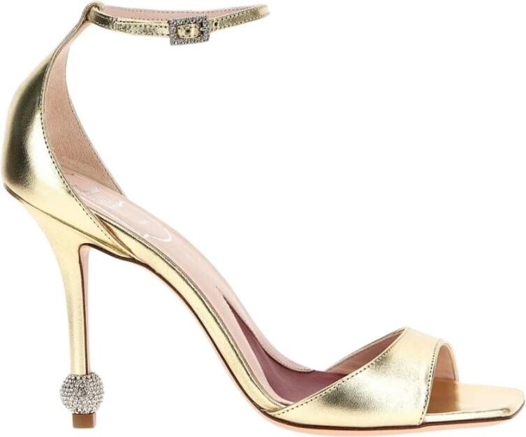 Roger Vivier Gouden Metallic Sandalen