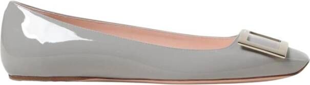 Roger Vivier Grijze Lakleren Ballerina's
