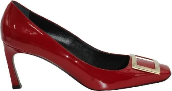 Roger Vivier Leather heels Red Dames