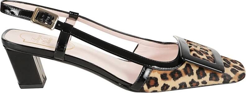 Roger Vivier Luipaardprint Slingback Pumps met hak