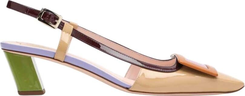 Roger Vivier Multikleur Platte Schoenen Slingback Alta Belle