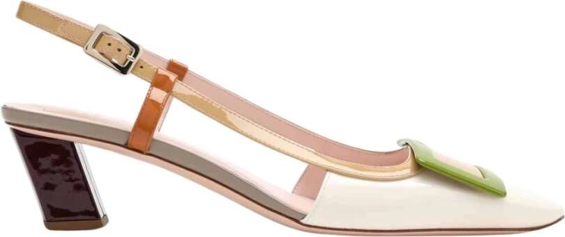 Roger Vivier Multikleur Slingback Platte Schoenen