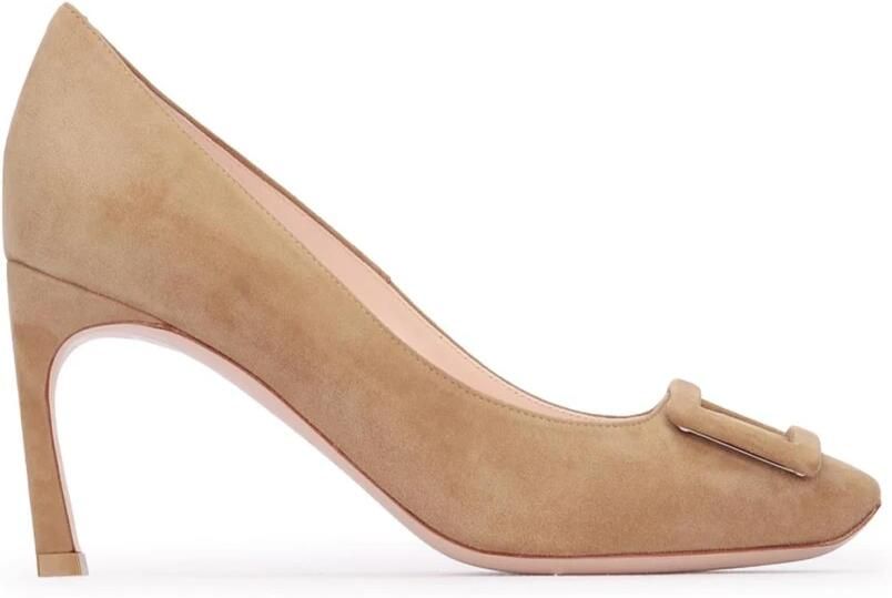 Roger Vivier Belle Vivier Buckle Suede Pumps