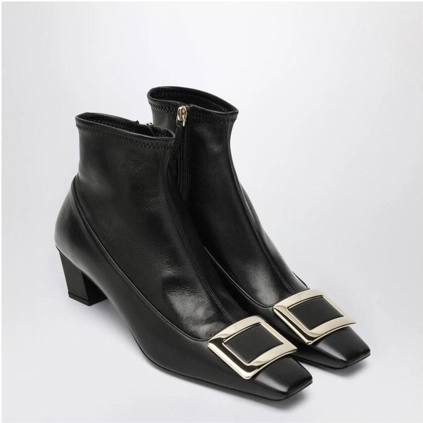 Roger Vivier Belle Vivier Square Buckle Sock Booties - Foto 2
