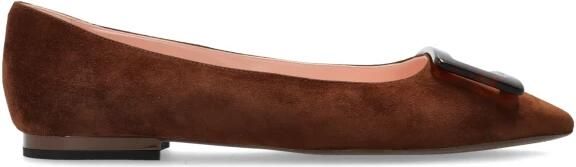 Roger Vivier Gommettine Suede Ballerinas