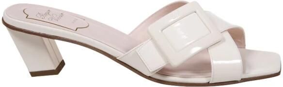 Roger Vivier Lacquered Buckle Mule 45