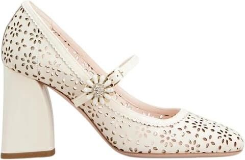 Roger Vivier Salon Perforado Tacon Ancho