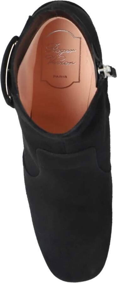 Roger Vivier Suède Enkellaarsjes met Hak