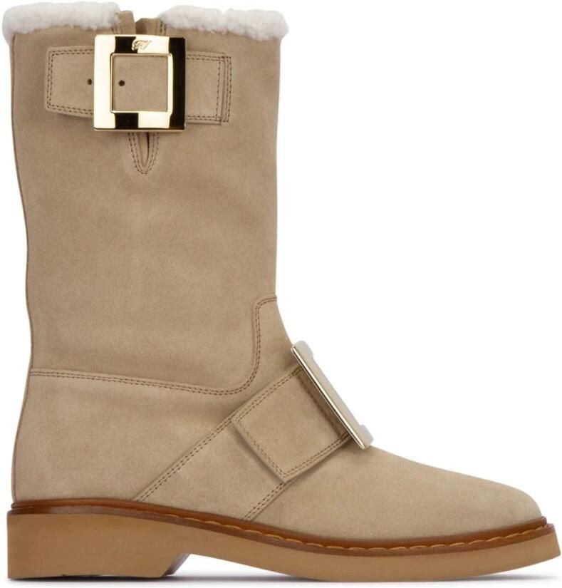 Roger Vivier Suède laarzen met gespdetail