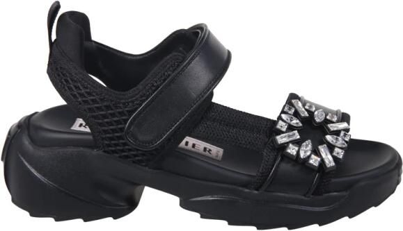 Roger Vivier Viv On The Run Strass B Sandal