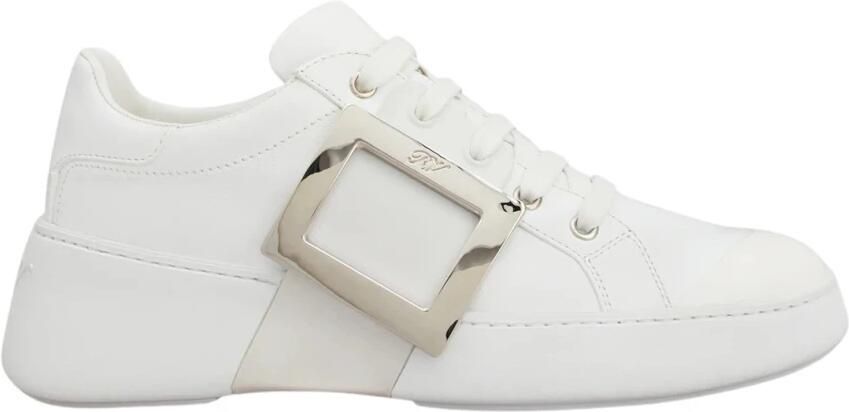 Roger Vivier Viv' Skate Metal Buckle Sneaker