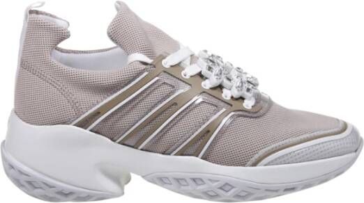 Roger Vivier Tech Knit Lace-Up Sneaker