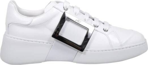 Roger Vivier Witte Skate Sneaker met Gesp