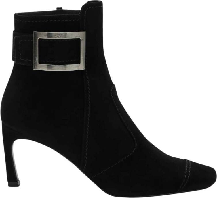 Roger Vivier Zwarte Hoge Hak Laarzen Trompette