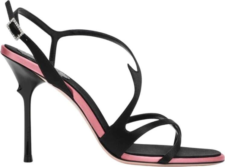 Roger Vivier Zwarte hoge hak sandalen