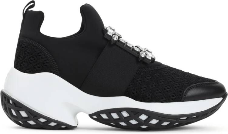 Roger Vivier Zwarte Kristal Sneakers Aw25