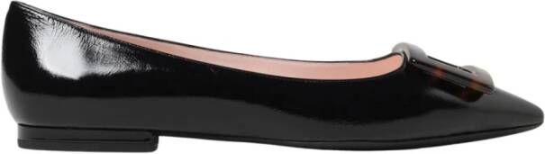 Roger Vivier Zwarte Lakleren Ballerina's