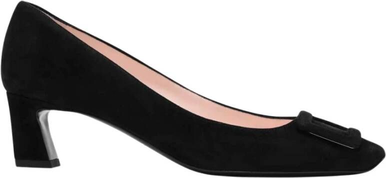 Roger Vivier Zwarte Trompette Hak Pumps