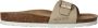 Rohde Beige leren zomerse slipper met gesp Beige - Thumbnail 2