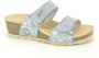 Rohde Blauwe Instap Sandalen met Velcro Straps - Thumbnail 1