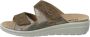 Rohde Dames Slippers Met Klittenband Sluiting Goud - Thumbnail 2