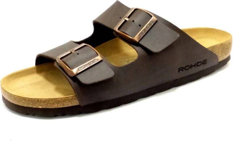 Rohde Bruine Instap Sandalen