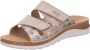 Rohde Slippers Baviera sleehak zomerschoen pantoffels met logo-embleem - Thumbnail 2