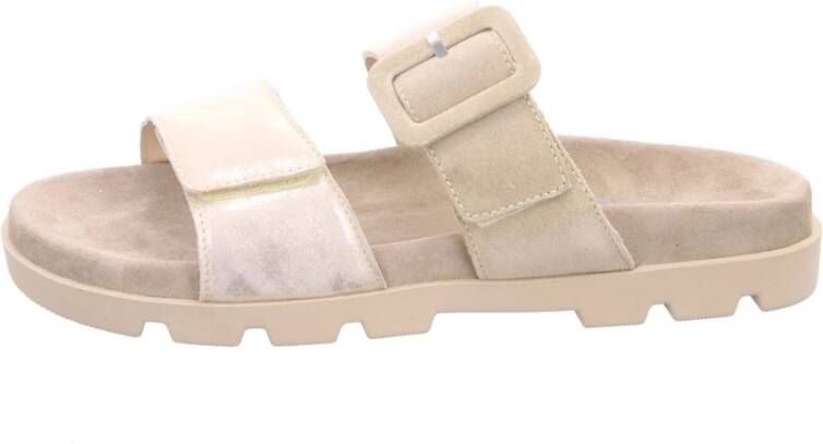 Rohde 6313 29 Slippers Beige en Goud Leer en Suede Dames Goud - Foto 3