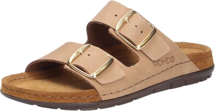 Rohde Comfortabele Nubuck Leren Sandalen
