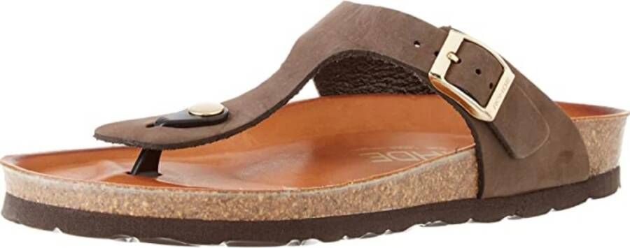 Rohde 5642 72 Teenslippers Nubuck Taupe Dames Taupe - Foto 4