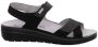 Rohde Zwarte Leren Heren Sandalen Zwart - Thumbnail 2