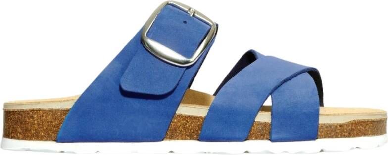 Rohde Flat Sandals Blue Dames