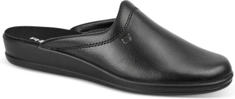 Rohde Klassieke Leren Pantoffels Black Heren