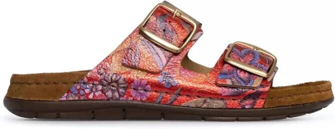 Rohde Multikleur Leren Sandaal voor Dames Red Dames