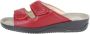 Rohde Dames Slippers Met Klittenband Sluiting Rood - Thumbnail 2