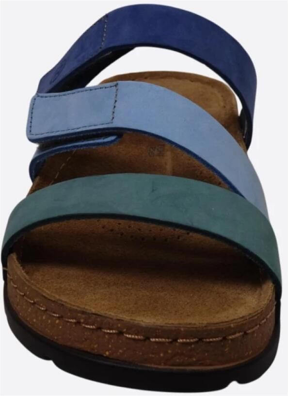 Rohde Dames slipper met voetbed Blauw combi Artikel - Foto 2