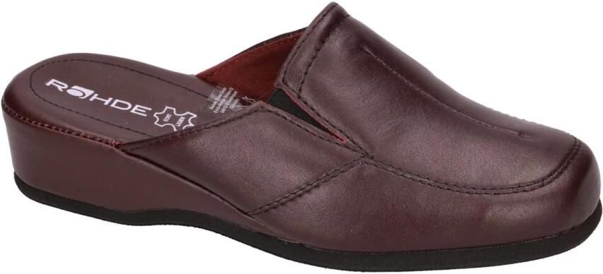 Rohde -Dames bordeaux pantoffels