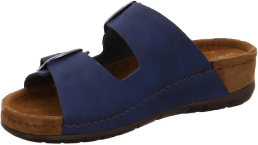 Rohde Blauwe Slide Sandaal met Geheugen Voetbed - Foto 2