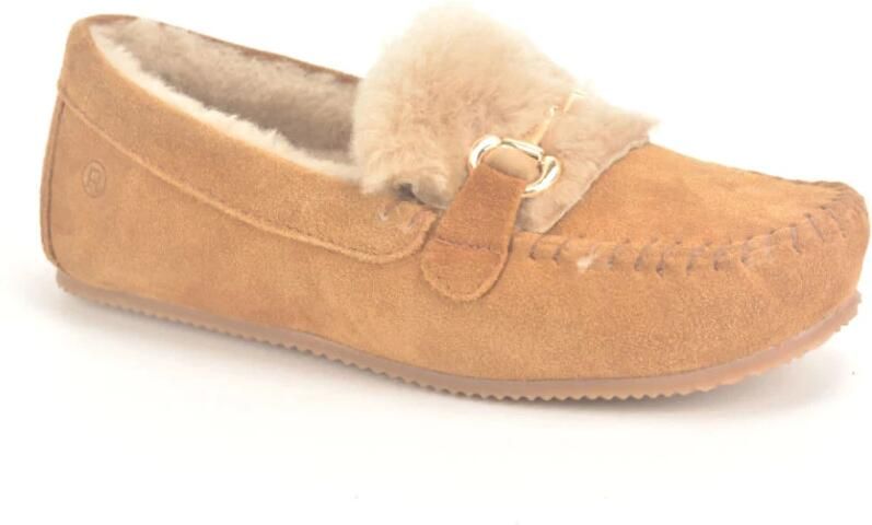 Rohde Cognac Suède Pantoffels