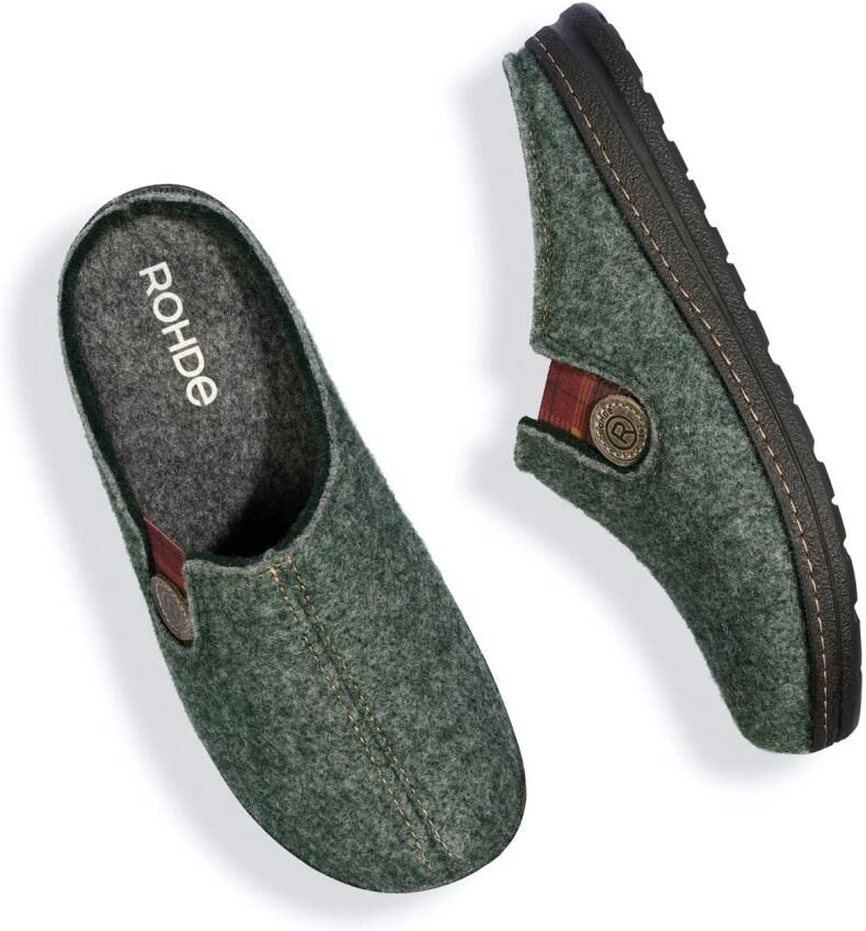 Rohde Groene heren klomp pantoffels