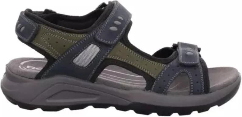 Rohde 5940 56 Klittenband Sandalen Blauw Nubuck Heren
