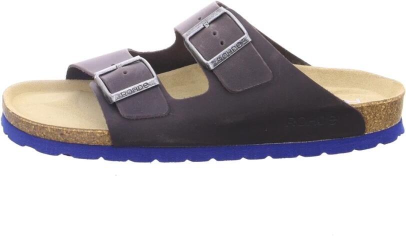 Rohde Slippers Grado Slippers zomerschoen tweesluiter huisschoen met zacht voetbed